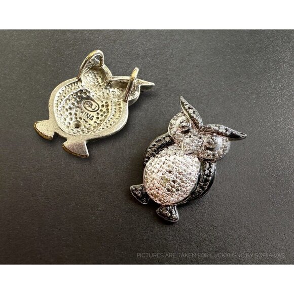 Pendants Goldtone horse, Owl, Easter charm, Glass Crystal, Locket Heart - 5 pcs - Picture 6 of 6